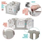 Foldable Baby Playpen 14 Panel Kids Safety Activity Play Center Safety Play Yard