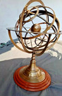 20  Antique Brass Armillary Sphere     Nautical Astrolabe Decor  Beautifully Handc