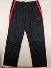 Nike Track Leisure Pants Mens Size 3xl Black   Red Pockets 36x33 Drawstring