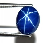 Natural Blue Star Sapphire 8 00 Ct Certified Oval Cabochon Loose Gemstone