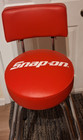 Snap-on Tools Counter Shop Stool Seat With Back Seat Swivels 