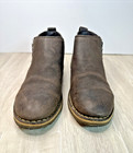 Ugg Australia Clementine Boots Brown Leather Sheepskin Lined Ankle Womens Size 7