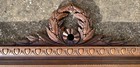 Antique Hand Carved Wood Pediment Crown  35  Long   9 5  High