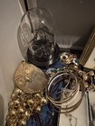 Antique Vintage Junk Drawer Jewelry Estate Sale Find Lot Q-52