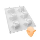 Baking Molds  6-cavity Shaped Silicone Cake Molds Mousse Cake Decorating Mold Ba