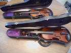 2 Antique Jackson Guldan Antonius Stradivarius 4 4 Violins With Cases New Pics