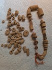 Lot Fossilized Crinoid Stem Segments Sea Lily Fossils Indian Beads Fairy Coins