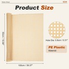 Plastic Rattan Cane Webbing Roll 20 Inch X 3 Ft For Chair Caning  Rattan Color