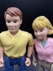 Vintage 1998 Fisher Price Loving Family Dollhouse Mom Dad Doll Figures 6 