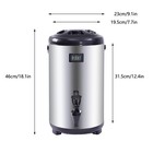 12l Insulated Beverage Dispenser Stainless Tea Juice Coffee Milk Dispenser New