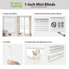 Dez Furnishings Cordless 1  Mini Blind  Room Darkening  30  W X 64  H  Pearl