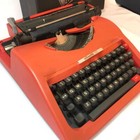 Olivetti Lettera Red Covered Typewriter Olivetti 112 Vintage Retro Antique 1983