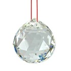 Faceted Crystal Sphere 2 4  60mm Clear Feng Shui Rainbow Sun Catcher Prism Ball