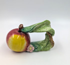 Set Of 2 Vintage Villeroy   Boch Napkin Holders Garden Party Porcelain Apples