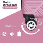 Stylish Pink 2-piece Hardside Luggage Set With Spinner Wheels  Lightweight