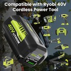 8 0ah Battery 40 Volt For Ryobi 40v Lithium Op40602 Battery With Led   Charger
