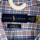 Polo Ralph Lauren Mens Shirt 2xl Classic Fit Nylon Long Sleeve Pink Plaid Nwt
