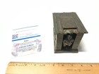 Cast Iron Original Mechanical Bank 1885 J e Stevens Cabin Barn Flip Coin Bank