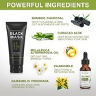Blackhead Peel Off Face Mask  3-in-1 Blackhead Remover Mask With Brush   Tea    