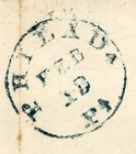 U s   Stamp-less Folded Letter To Hartford  Conn  From Phil pa  1840    Mb-138 8