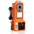 Vintage Orange Vintage Telephone - Rotary Dial Landline Model
