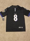 Snwt Lamar Jackson Ravens Men s Small Black Jersey Stitched  8