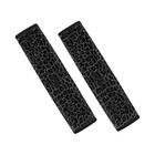Print Car Seat Belt Cover Pad Set Of 2 soft Seatbelt Cushion Black Leopard