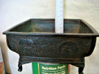Chinese Antique Square Brass 5 Inches X2 5 Inches Tall Rare