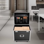 Locking Mobile Business Case  Aluminum Alloy File Lock Box  Hand Pull File Case