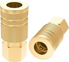1 4 Inch Brass Female Industrial   1 4   Npt Air Hose Fittings  Quick Connect   