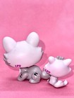 Lps Hasbro Crouching Cat Mommy baby  3585  3586 - Authentic Littlest Pet Shop