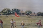 1961 Masters Augusta National Golf Club Hole  7 Pencil Signed Print A  Weaver
