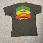 Vintage 1988 Bob Marley The Wailers Band Shirt Reggae L Black