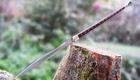 Custom Handmade Carbon Steel Blade Viking Spear Sword   Hunting Sword camping