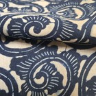 Antique Indigo Cotton Fabric Cut Piece 33x170 Cm Handloom Vintage Used