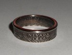  sealed  Nevada Us State Quarter Handcrafted Coin Ring Or Pendant Size 4-14