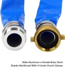 Davco 2 id    50 Ft Pool Backwash Hose heavy Duty Reinforced Blue Pvc Lay Flat Wa