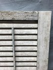 Antique Pair 18x26 Shabby White House Window Wood Louvered Shutters Vtg 1709-25b