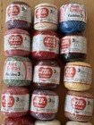 All New 18 Piece Lot Of Crochet Thread Artiste Red Heart Aunt Lydia   3 Fashion