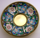 Superb Russian 84 Solid Silver Gilt Enamel Dish Or Saucer 115g