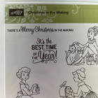 Stampin Up  Christmas In The Making Clear-mount Stamp Set 144845 Retired Holiday