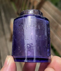 Rare Amethyst Colored Harrison s Columbian Perfumery Bottle 1870 s Era Dug L  k