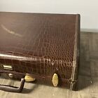 Vintage Samsonite Suitcase Luggage Travel Bag Alligator Pattern Style 4132