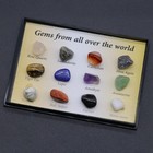 12pcs Natural Chakra Healing Crystals Energy Mineral Collection Tumble Stone Set