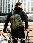 Messenger Bag For Men Canvas Sling Bag Crossbody Backpack Laptop Shoulder Bag   