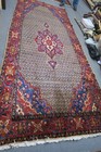 Vintage Kurdish Sarab  Rug 5  X 12 3 Hand Knotted Wool Camel Color  Runner