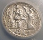 Furius Roman Republic Ar Denarius  Icg Certified Extra Fine 119 Bc Ancient Coin