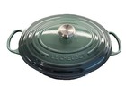 New Le Creuset Signature Oval Cast Iron Dutch Oven  8 Qt  33 Cm Artichaut Green