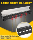 24 Trailer Chain Holder Heavy-duty Powder Coated Steel Rack Holds 14 Chains