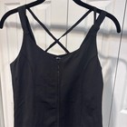 Lululemon Tank Top Womens 6 Black Built-in Bra Strappy Back Athleisure